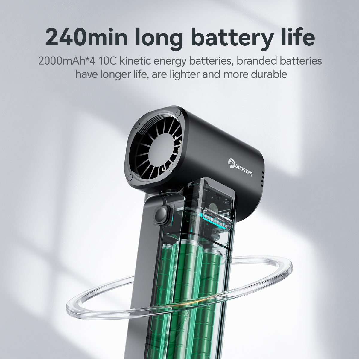 Booster Turbo Fan TF40A1 , Lightweight 412g Cordless Fan For BBQ, Leaf Cleaning & Dust Removal