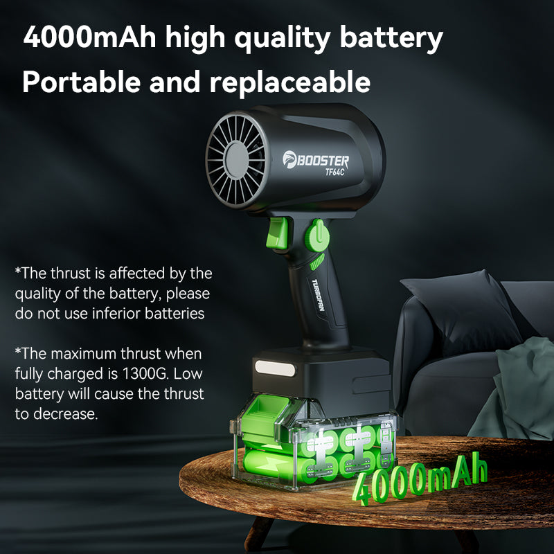 Booster Turbo Fan TF64C – High-Power Cordless Air Blower for Car Detailing | 1300g Thrust | Makita Battery Compatible