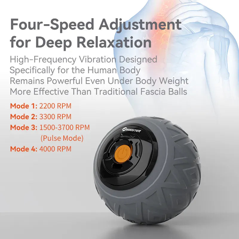 Booster™ Massage Gun Booster Smart Electric Vibration Fascia Ball For Muscle Relax