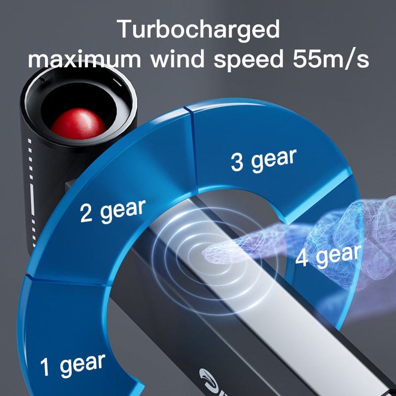 Boosterfit Black Booster Violent MINI Turbo Fan Brushless Motor 130000 RPM Adjustable Type-C Charger Jet Fan For Camping/Outdoor/Cleaning