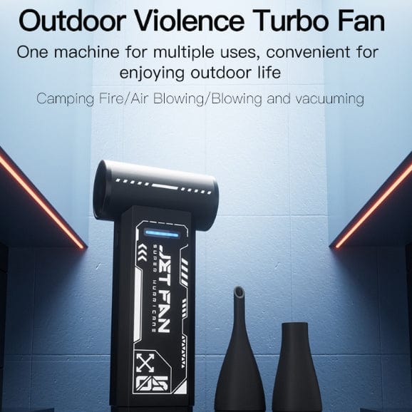 Boosterfit Black Booster Violent MINI Turbo Fan Brushless Motor 130000 RPM Adjustable Type-C Charger Jet Fan For Camping/Outdoor/Cleaning