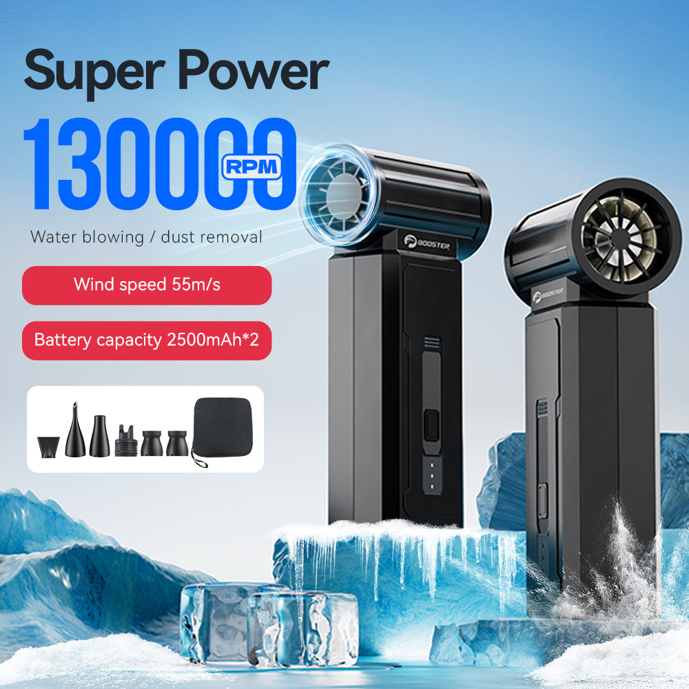 Booster-Turbo-Flov  W01  Mini Handheld Portable Fan （130000rpm）