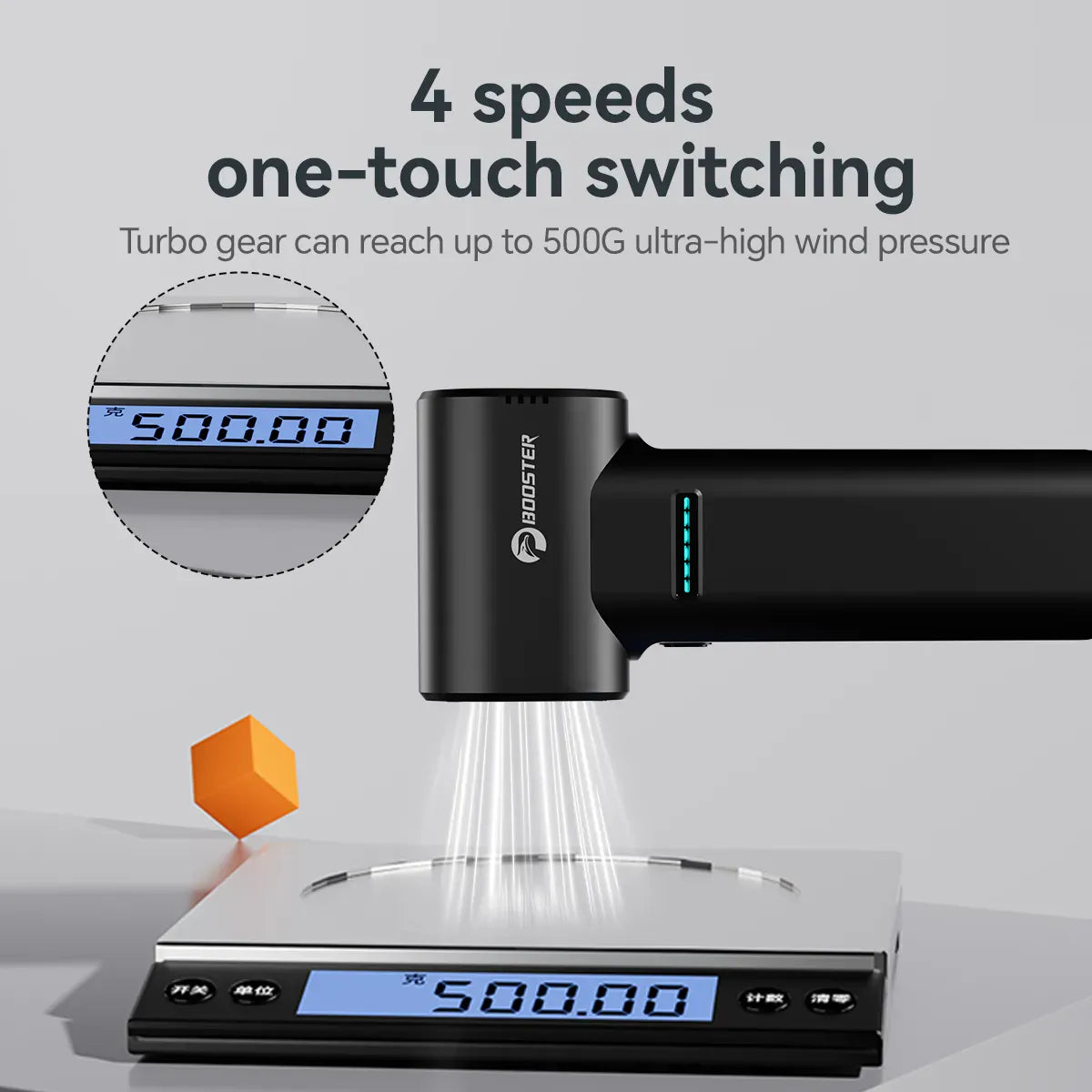 Booster™ Booster TF40A1 Blower , Lightweight 412g Cordless Fan For BBQ, Leaf Cleaning & Dust Removal