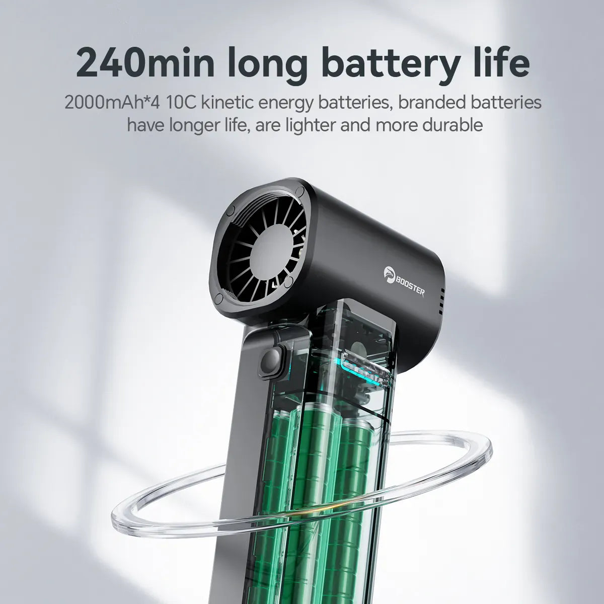 Booster™ Booster TF40A1 Blower , Lightweight 412g Cordless Fan For BBQ, Leaf Cleaning & Dust Removal