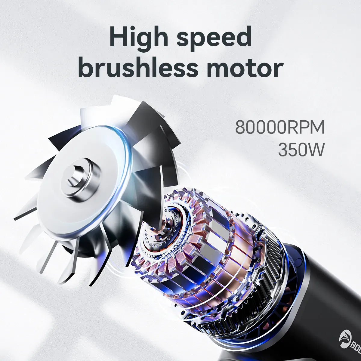 Booster™ Booster TF40A1 Blower , Lightweight 412g Cordless Fan For BBQ, Leaf Cleaning & Dust Removal