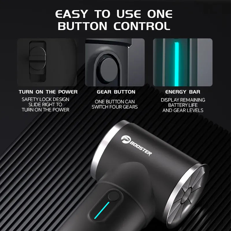 Booster™ Turbo Fan Booster Turbo Fan TF50 – 70,000RPM Handheld Jet Blower | Car Drying, Dust Blowing & Detailing Fan | 50m/s Wind Speed