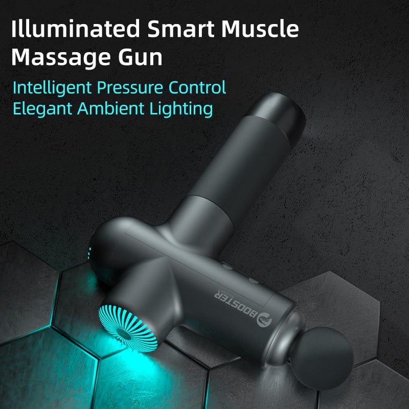 Boosterfit Illuminated Muscle Massage Gun – 10mm Stroke, 125W, 4000mAh Battery