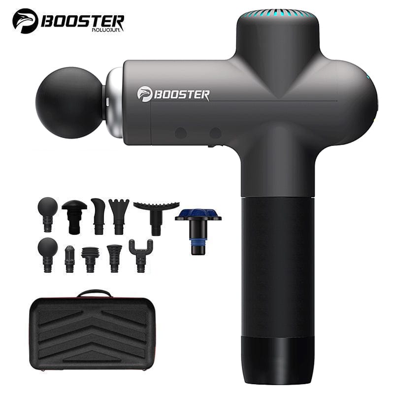 Boosterfit black / 4000mah Illuminated Muscle Massage Gun – 10mm Stroke, 125W, 4000mAh Battery