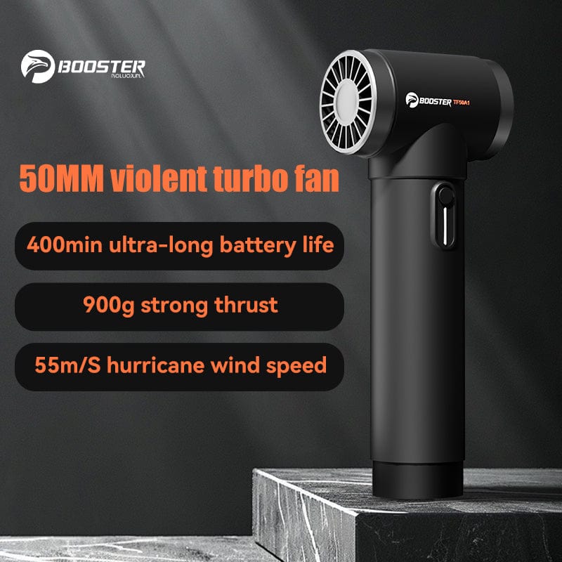 Boosterfit TF50 High-Performance Lightweight Wind Speed Machine | 50m/s Ultra-Fast Wind Speed | Powerful Turbo Thrust | Long Battery Life & Fast Charging